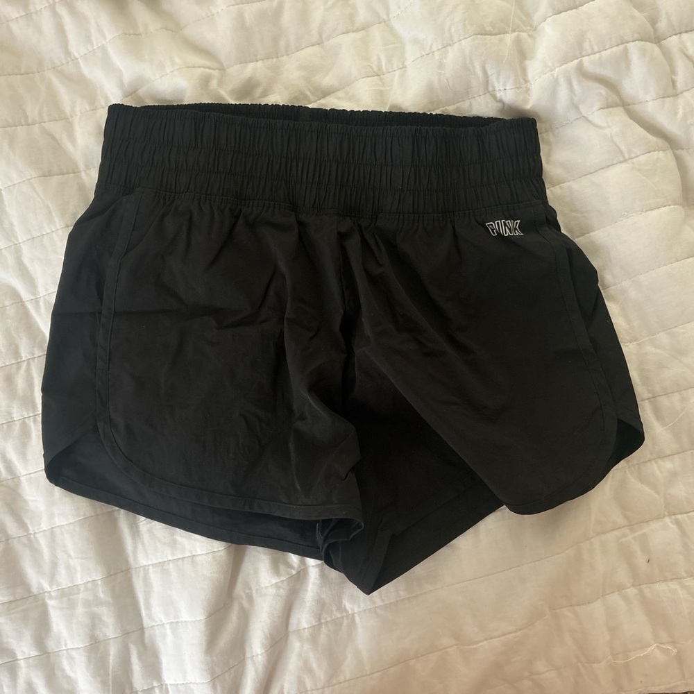 PINK Victoria's Secret Jet Black Sporty Shorts